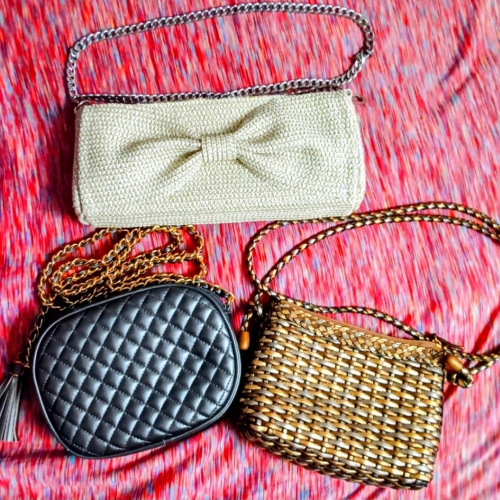 Elegant Women's Bag Collection - Cream, Black, and Brown